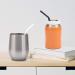 12 Short Clear Silicone Straws for Kids - BPA Free, Eco-Friendly, 4 Brushes - Fits 6-10 oz Tumblers - Buy Online on GoSupps.com