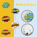 SuperHero Boom Cupcake Toppers - 48 Pack, Kids Birthday Party Decorations & Supplies - Buy Online on GoSupps.com