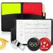 Shop EHIOG Referee Card Set - Metal Pipe with Red Yellow Cards & Point Book | Essential Referee Equipment for Football Games - Buy Online on GoSupps.com
