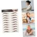Beavorty 9 Sheets Waterproof Eyebrow Stickers 6d Cosmetic Stencil 21x14.7cm Brown - Buy Online on GoSupps.com