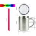 Housavvy 10 Oz Kids Stainless Steel Cups - Insulated, Spill Proof Toddler Cups with Straws, Lids, and Handles - BPA Free Sippy Cups for Toddlers - Silver-Duck Design - 4 Pack - Buy Online on GoSupps.com