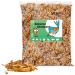 Mersjo mealworms dried - 1kg 6.5l - natural bird feed wild birds all year round fish feed pond high in protein omega -3 fatty acids odorless low fine dust content 1 kg (1 Pack)