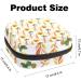 Stylish Portable Women's Binding-Up Bags | Menstrual Cup Pocket & Pads for Teens | Watercolor Yellow Flower Design - Buy Online on GoSupps.com