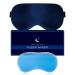 Cooling Eye Mask for Puffy Eyes Reusable Gel Eye Mask Silk Ice Eye Mask to Soothe Swollen Eyes and Dark Circles Relieve Headaches and Sinus Pain with Cold Eye Mask and Eye Gel Mask Therapy(Blue)