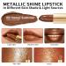 Oulac Metallic Gloss Lipstick - Brown Glitter Long-Lasting 3D Shine Vegan & Cruelty-Free Hawaii Summer Coconut Gold (4.3g) - Buy Online on GoSupps.com