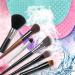 kawehiop Eyeshadow Concealer Makeup Brush Cleaning Mat Hotel Portable Nonslip Eyebrow Pen Silicone Washing Pad Beauty Supplies Black - Buy Online on GoSupps.com