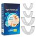 Mouth protection for grinding teeth protects the enamel improves the sleep quality 4 formible mouthpieces for grinding and sleeping eliminates bruxism and teeth grinding - 2 sizes