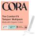 Cora Organic Applicator Tampons | Light/Regular Absorbency | 100% Cotton Core, Unscented, BPA-Free Compact Applicator | Leak Protection, Easy Insertion, Non-Toxic | Packaging May Vary (36 Count) 36 Count (Pack of 1)