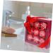 ABOOFAN 2 Boxes Soap Flower Artificial Soap Rose Essential Oil Gifts Birthday Gift Wedding Oil Rose Soap Bridal Gift Festival Soap Rose Bride Rose Box Roses Redx2pcs 14.5x14.5cmx2pcs - Buy Online on GoSupps.com