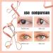 Eyelash Curlers Set - Regular & Mini Precision with Separator Comb 4 Refills & Wand | Rose Gold Beauty Essentials - Buy Online on GoSupps.com