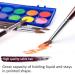 9pcs Fuumuui Kolinsky Sable Watercolor Brushes Set for Artists - Round Pointed Professional Detail to Mop Brushes for Watercolor, Gouache, Acrylic, Ink - Brown - Buy Online on GoSupps.com