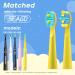 Seago Electric Toothbrush Heads for Kids - Replacement Heads for SG2303/SG958 - 4 Yellow Pieces - Buy Online on GoSupps.com