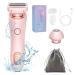 The Glide Pro 3.0 Razor Silk Glide Pro Shaver Gentle Nick-Free Shaving Ipx7 Dry Wet Dual Portable Wireless with Travel Storage Bag (Pink)
