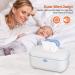 Wipe Warmer Baby - Super Fast Top Heating System with LED Display, Constant Temperature (White Blue) - Buy Online on GoSupps.com