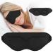 Sleep Eye Mask for Men Women 3D Contoured Cup Sleeping Mask & Blindfold Concave Molded Night Sleep Mask Block Out Light Soft Comfort Eye Shade Cover for Travel Yoga Nap KT