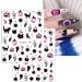 JMEOWIO 12 Sheets Halloween Nail Art Stickers Decals Self-Adhesive Skull Cute Horror Ghost Pumpkin Pink Nail Supplies Nail Art Design Decoration Accessories - Buy Online on GoSupps.com