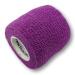 Lisacare Support Tape Football - 12 Roles 5cm wide - Medical product - adhesive -free pavement without bandwatt applicable with color and motif selection (purple) Lila 12 Set