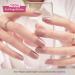 Danni & Toni Iced Latte Half Hardened Gel Nail Foils Shiny Pink Gray Self-Adhesive Nail Stickers for Stunning Designs 28 Foil Wraps - Buy Online on GoSupps.com