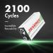Tenergy Centura 9V NiMH Rechargeable Batteries - 200mAh Low Self-Discharge - Ideal for Smoke Alarms - 2 Pack International Shipping - Buy Online on GoSupps.com