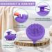 Head Massage Brush | Silicone Scalp Massager for Hair Growth | Purple Shampoo Brush - Buy Online on GoSupps.com