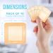 JJ CARE Silicone Foam Dressing 2x2 - Waterproof Silicone Bandages for Wound Care (Pack of 10 - Buy Online on GoSupps.com