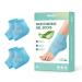 Welnove Moisturizing Heel Socks - 2 Pairs Aloe Vera Extract Infused Gel Lining for Dry Feet - Cracked Heel Repair Treatment - Cotton Socks for Women Men Foot Care (Regular Sizes) Blue Regular