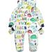 Baby Boys Winter Hooded Romper Snowsuit 12-18 Months - Cotton Jumpsuit with Gloves & Booties - Buy Online on GoSupps.com