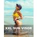 Buy Zylioo XXL Visor Cap - Sun Protection Visor for Large Heads (62cm) | Navy Blue Sports Cap - Buy Online on GoSupps.com
