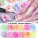 Holographic Nail Art Glitter & Iridescent Flakes - 12 Grids Mermaid Sequins for DIY Nail Design & Decoration | Colorful Fluorescent Supplies - Buy Online on GoSupps.com