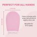 PeachyGlo Deep Exfoliating Body Glove 2pc Set - Shower Scrubbing Mitt for Soft, Radiant Skin | Dead Skin Remover for Women | Silky Smooth Skin | Pink - Buy Online on GoSupps.com