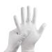 Lizzy White Cotton Gloves Pair Dermatological Eczema Butler Beauty Cotton Gloves for Dry Hands Moisturizing Gloves for Eczema (Small) S (Pack of 2)