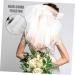 FOMIYES Bridal Short Veil Bachelorette Party Veil Short Veil with Comb Bridal Mesh Veil Bridal Veil Short Veil for Bachelorette Party Bride Hair Accessories Wedding White Rhinestones - Buy Online on GoSupps.com