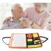 Alzheimer Sensory Blanket Anxiety Relief Dementia Activities Fine Motor Skills Hand Eye Coordination 11.0 X 8.7in - Buy Online on GoSupps.com