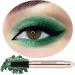 Bright Green Eyeshadow Stick Cream Glitter Smooth Shimmer Primer Dark Palette Liquid Matte Single Eyeshadow Pencil  Hypoallergenic Waterproof Long Lasting Eye Shadow Highlighter Stick Eyeliner Pen  (Bright Green Shimmer ...