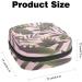 Large Capacity Women's Travel Storage Bag | Menstrual Cup Pocket & Makeup Organizer - Tropical Leaves Design - Buy Online on GoSupps.com