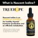 Truehope Pure Nascent Iodine Liquid Supplement - Potent Tincture Fast-Absorbing No Fillers Binders or Additives Pure Nascent Iodine Advanced 2% Drops 1 Fl Oz 30 ml - Buy Online on GoSupps.com