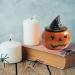 Pumpkin Scented Candles - Creative Red Witch Hat Natural Soy Wax Aromatherapy for Halloween Home Decor & Party - Buy Online on GoSupps.com