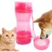 Ditanpu 2-in-1 Dog Water Bottle - Double Seal Pet Water Cup for Hiking Travel & Outdoor - Pink - Buy Online on GoSupps.com
