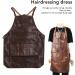 ZJchao Waterproof Hair Stylist Vest & Apron - Durable Barber Smock with Pockets for Professional Salon Use - Buy Online on GoSupps.com