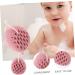 GLEAVI Exfoliating Body Sponge Body Scrubber Ball Bath Ball Sponge Shower Balls Shower Loofah Sponge Exfoliating Sponge Skin Body Scrubber Brush Sponges Tool Pink Polyurethane Mesh Girl - Buy Online on GoSupps.com