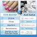 24 Pieces Short Press On Nails - Rose Red Angular French Acrylic Full Cover with Gold & White Lines | Perfect Fake Nails for Women & Girls - Buy Online on GoSupps.com