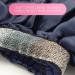 ADAMA Luxy Satin Bonnet  Double Sided for Nighttime Hair Protection  Comfortable Elastic Headband  Shiny Metallic Finish  Extra Large Size for Large Volumes of Hair  Machine Washable  Navy and Silver - Buy Online on GoSupps.com