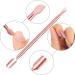 Stainless Steel Cuticle Pusher Kit - Triangle Peeler, Scraper, Double Ended Cutter & Nail Cleaner - Rose Gold Finish - Buy Online on GoSupps.com