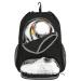 Drawstring Backpack Soccer Basketball Backpack with Shoe & Ball Compartments and Wet Pocket Gym Bag Sackpack for Men Women 1-Black