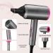 2000W Professional Hair Dryer with Diffuser | Ionic Blow Dryer for Fast Drying | 2 Speed 3 Heat Settings | Cool Shot Button | Travel Hairdryer - Gray Pink - Buy Online on GoSupps.com