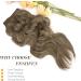 FESHFEN Invisible Wire Hair Extensions - Long Wavy 16 Brown Blonde Synthetic Hair Piece with Adjustable Transparent Wire and 2 Secure Clips for Women - Buy Online on GoSupps.com