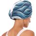 Ocean Wave Hair Towel 2 Pack - Super Absorbent Quick Dry Turbans for Women & Girls | International Shipping Available - Buy Online on GoSupps.com