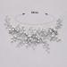 Unicra Bridal Wedding Hair Vine - Silver Crystal Headband & Flower Pearl Hair Accessories for Women & Girls - Buy Online on GoSupps.com