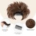 Youngways Dark Brown Messy Bun Hair Piece - Clip-in Side Comb Hairpiece for Women | Short Curved, Adjustable Style | Easy, Versatile Hair Piece - Buy Online on GoSupps.com