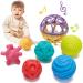 Montessori Toys for Babies 6-12 Months - Sensory Balls for Baby Sensory Toys 6-12 Months Balls for Toddlers 1-3 Textured Hand Catching Balls Baby Rattle 3-6 9 Months Old Baby Toys 6 to 12 Months Colorful